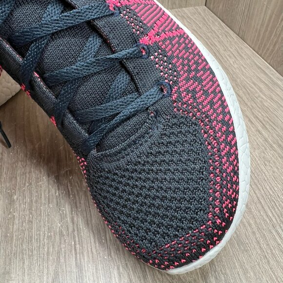 Skechers Burst Sweet Symphony Sneakers Womens 9.5 Lace Up Knit Mesh Black Pink - Picture 9 of 12